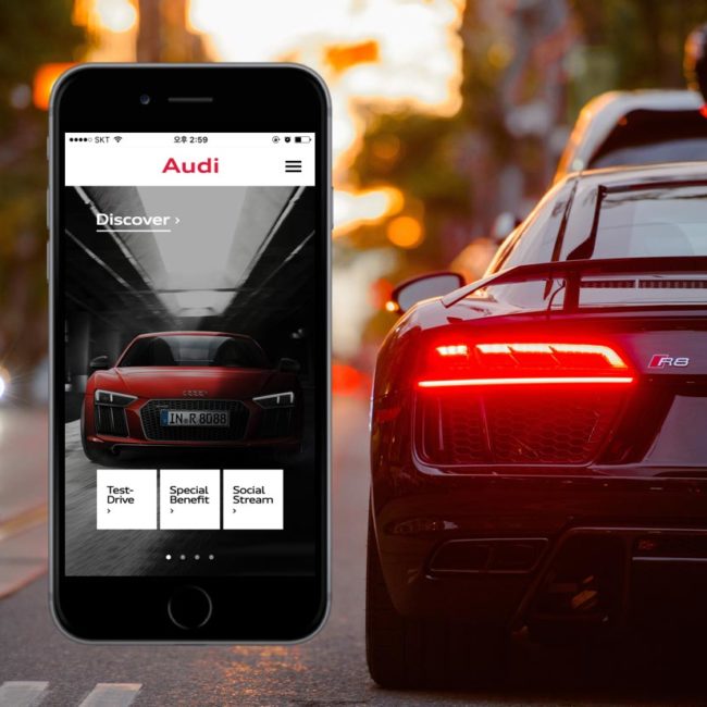 Présentation de l'application Audi R8